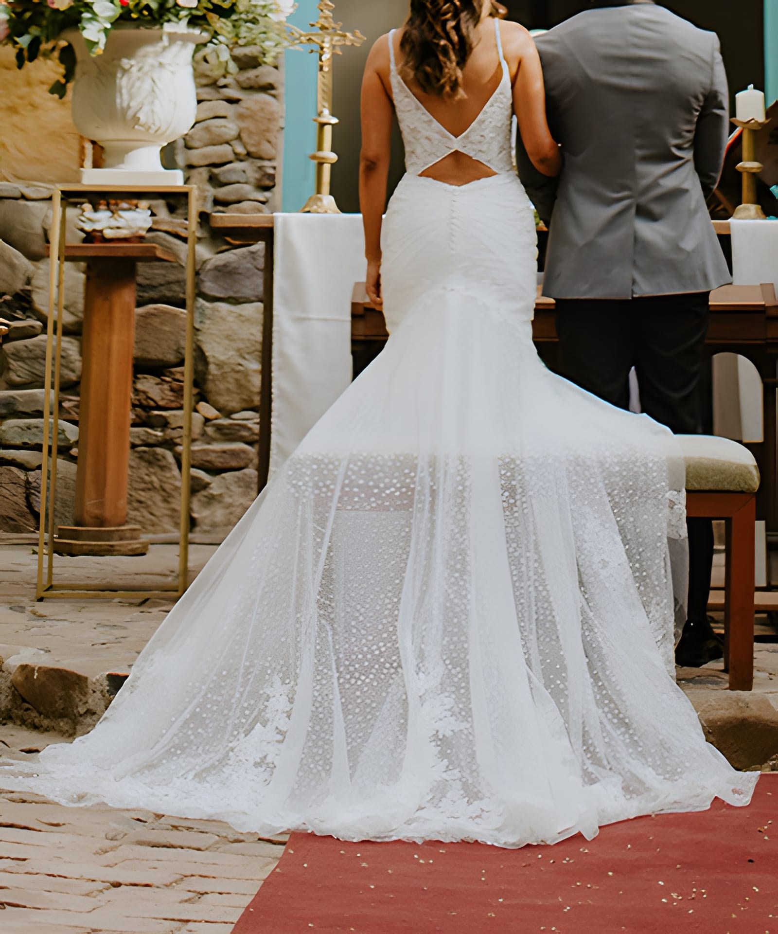 Vestido Usado Justin Alexander - 2018 - foto 3 de 3