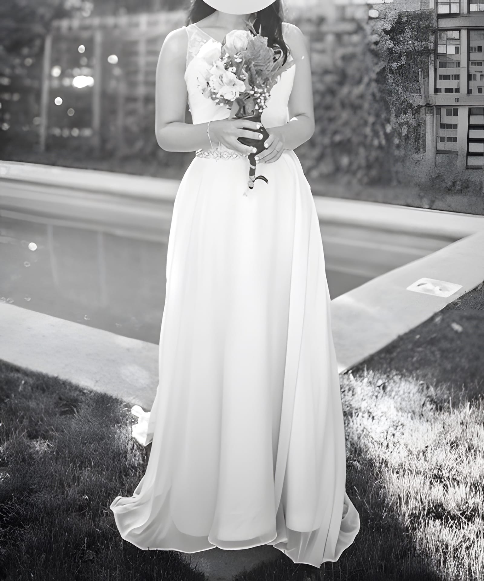 Vestido Usado Blanca Ilusión - 2318 - foto 5 de 5