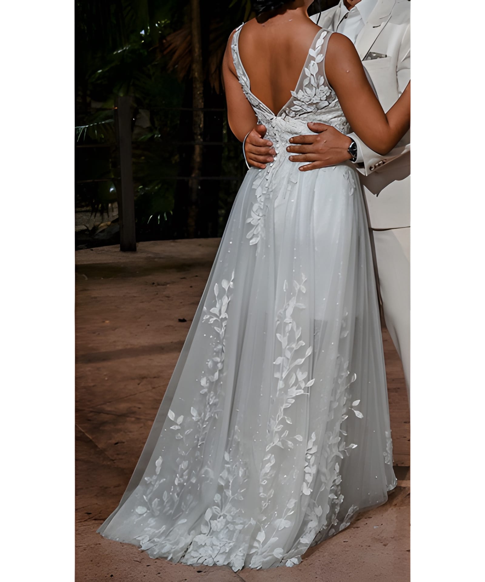Vestido Usado Blanca Ilusión - 2338 - foto 4 de 5