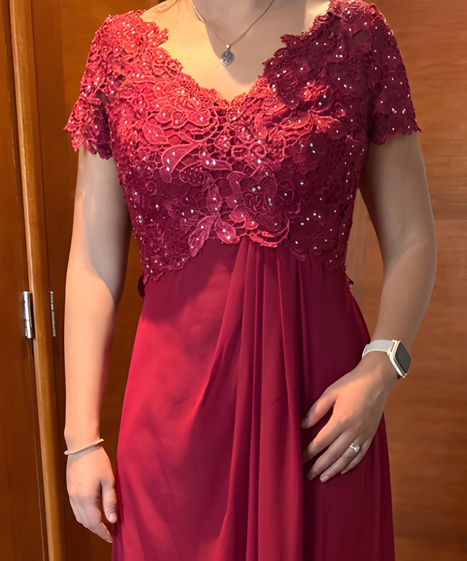 Vestido Madrina Usado Jjs House - 2414 - foto 3 de 4