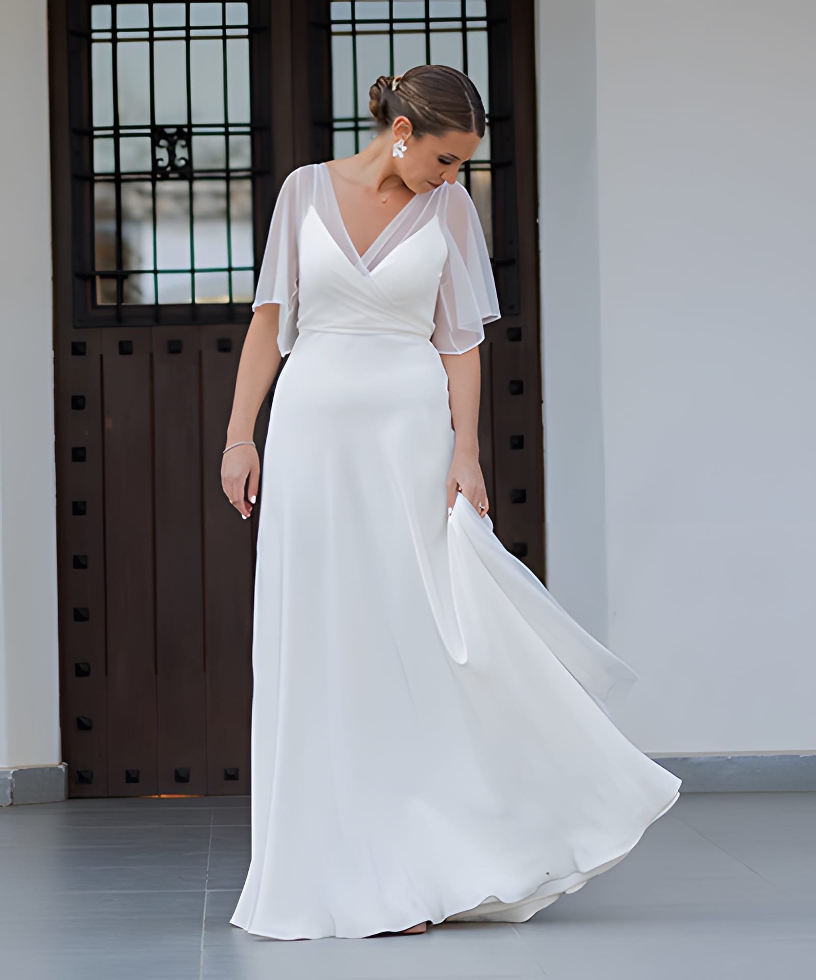 Vestido Usado Blanco Crudo - 1976 - foto 1 de 2