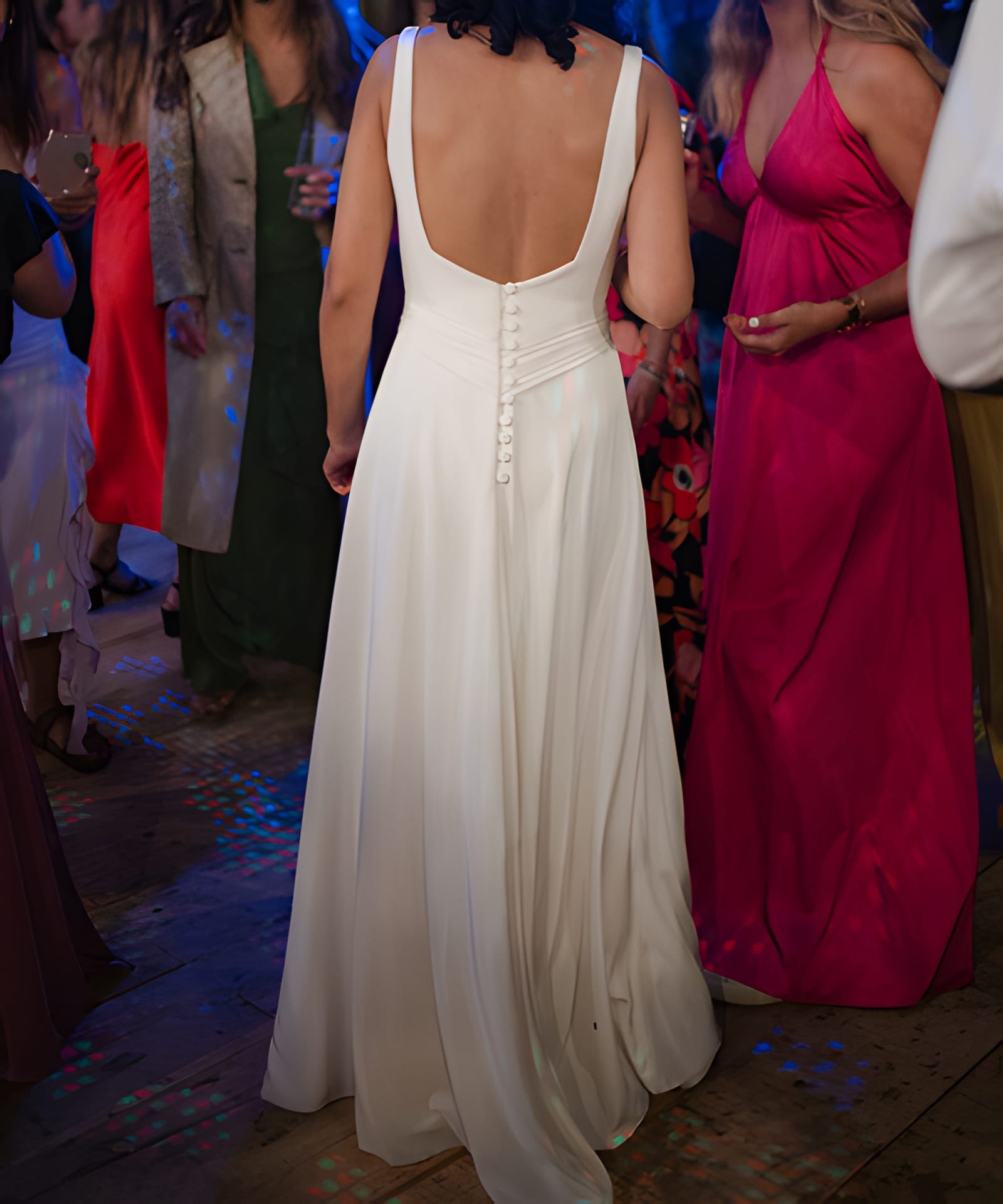 Vestido Usado Blanco Crudo - 1889 - foto 4 de 4